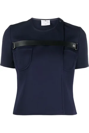 Courrèges T-shirt con cinghia