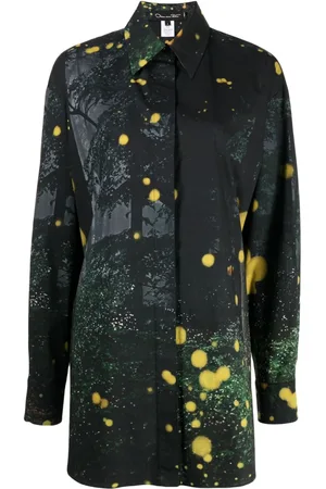 Oscar de la Renta Camicia con stampa Firefly