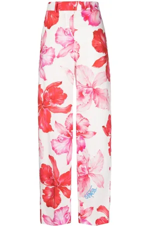 The Attico Pantaloni affusolati Jagger a fiori