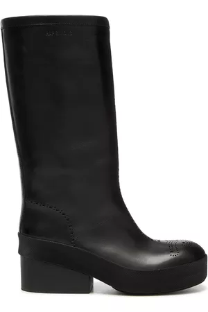 RAF SIMONS Uomo Scarpe con tacco uomo - Brouges con tacco largo - Nero