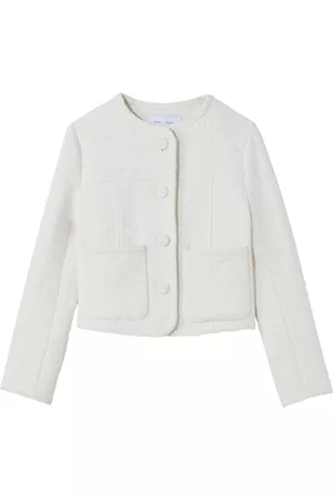 PROENZA SCHOULER WHITE LABEL Donna Giacche in tweed - Giacca crop - Bianco