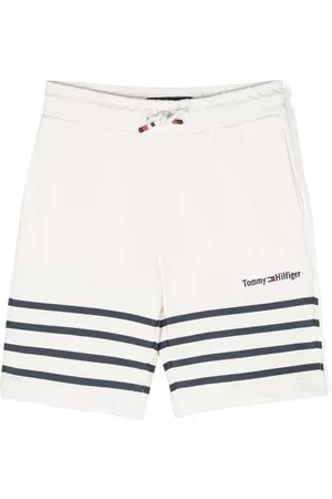 Tommy Hilfiger Pantaloncini - Shorts con ricamo - Bianco