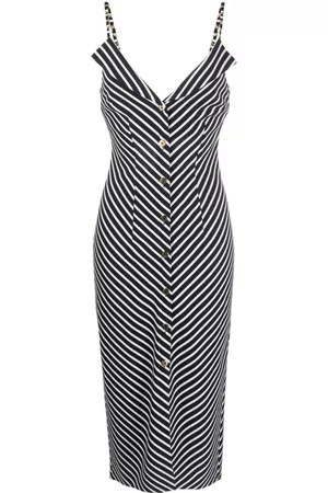 NISSA Donna Vestiti midi - Abito midi a righe - Blu