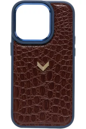 LOULOU Custodie per cellulare - Cover per iPhone 14 Pro x Velante - Marrone