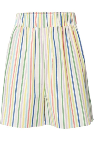 Carolina Herrera Donna Pantaloncini - Shorts a righe - Bianco