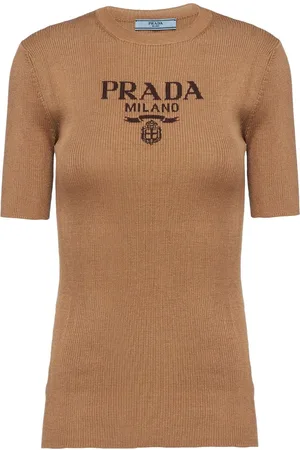 Prada T-shirt girocollo con logo