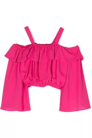 Pinko Kids Bambina Camicie - Blusa con spalle scoperte - Rosa