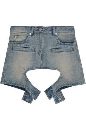 Courrèges Minigonna denim con cut-out