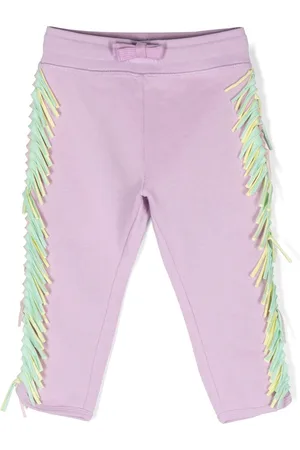 Stella McCartney Pantaloni sportivi con dettaglio a frange