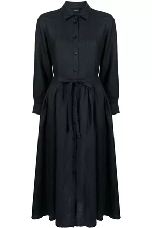 Aspesi Donna Vestiti maniche lunghe - Abito svasato a maniche lunghe - Blu