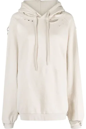 RAF SIMONS Felpa con dettaglio a strappo