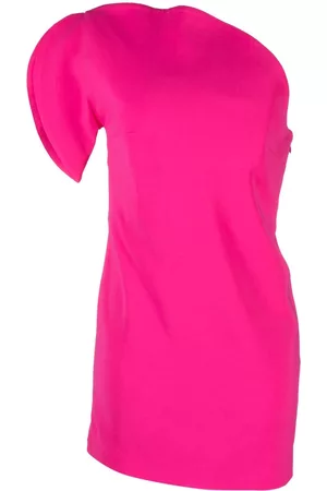 Roland Mouret Donna Vestiti asimmetrici - Abito corto monospalla asimmetrico - Rosa