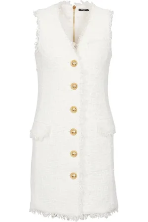 Balmain Abito corto con scollo a V