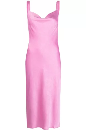 Baum und Pferdgarten Donna Vestiti midi - Abito midi con scollo drappeggiato - Rosa