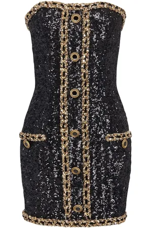 Balmain Abito corto con paillettes