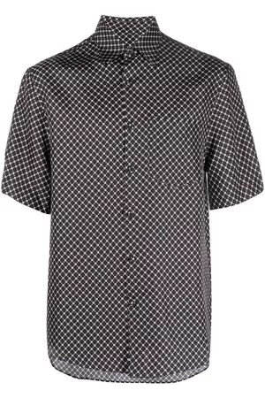 Lanvin Uomo Camicie - Camicia con stampa geometrica - Nero