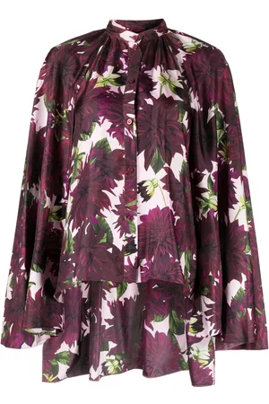 Oscar de la Renta Camicia Dahlia a fiori