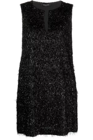 Fabiana Filippi Donna Vestiti sexy - Abito corto con frange - Nero