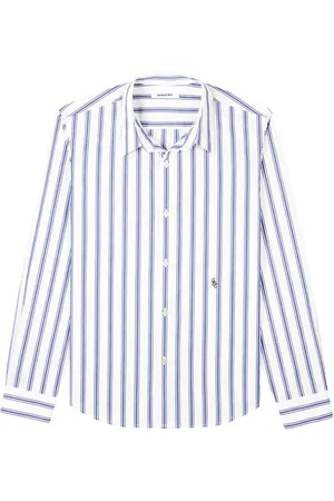 Sporty & Rich Camicia a righe con ricamo