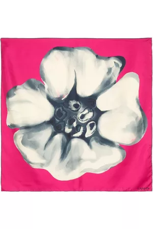 Lanvin Donna Sciarpe - Foulard a fiori - Toni neutri