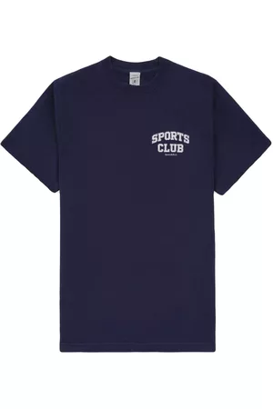 Sporty & Rich T-shirt - Varsity T Shirt - Navy - Blu