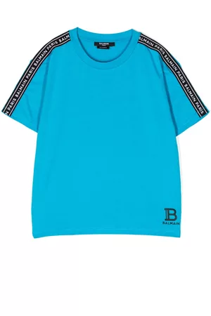 Balmain T-shirt con stampa - T-shirt con stampa - Blu