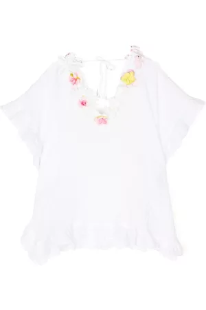 SELINIACTION KIDS Bambina Tuniche - Tunica con ruches - Bianco