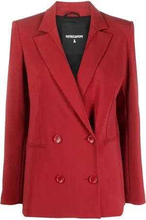 Patrizia Pepe Blazer doppiopetto con piume