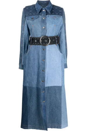 Marine Serre Cappotto con cintura