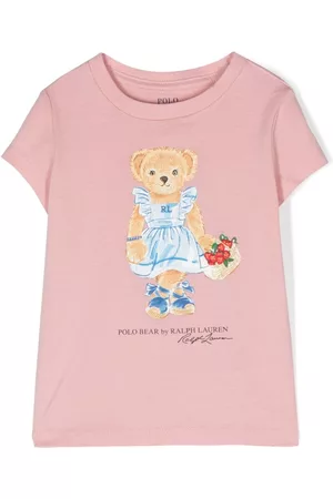 Ralph Lauren T-shirt con stampa - T-shirt con stampa Polo Bear - Rosa