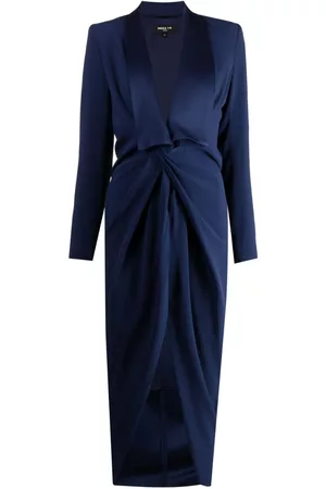 Paule Ka Donna Vestiti midi - Abito midi drappeggiato - Blu