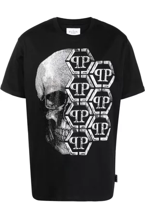 Philipp Plein Uomo T-shirt con stampa - T-shirt con stampa SS Skull - Nero