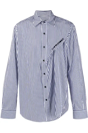 Y / PROJECT Camicia a righe con ricamo