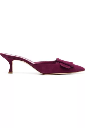 Manolo Blahnik Donna Sandali - Mules Maysale 50mm - Viola