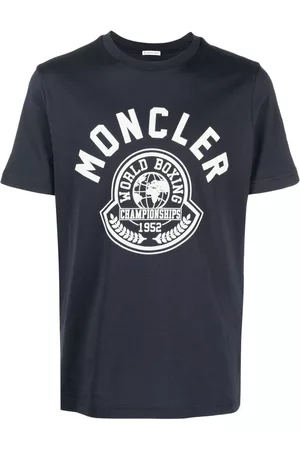 Moncler Uomo T-shirt con stampa - T-shirt con stampa - Blu