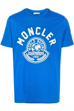 Moncler Uomo T-shirt con stampa - T-shirt con stampa - Blu
