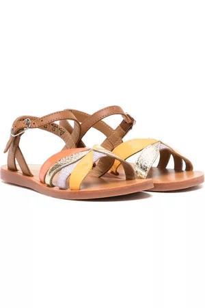 Pom d'Api Sandali - Plagette Oto leather sandals - Marrone