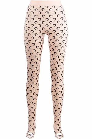 Marine Serre Leggings con stampa