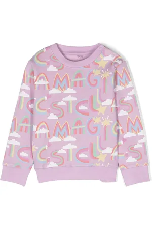 Stella McCartney Felpa con stampa unicorno