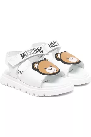 Moschino Sandali - Teddy Bear-patch sandals - Bianco