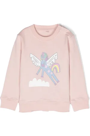 Stella McCartney Felpa con stampa unicorno