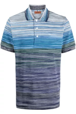 Missoni Uomo Polo - Polo a righe - Blu