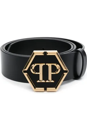 Philipp Plein Cintura Hexagon in pelle