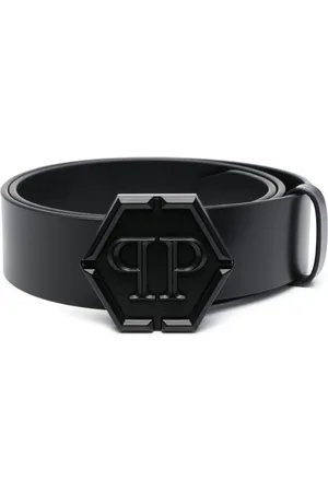 Philipp Plein Cintura Hexagon in pelle