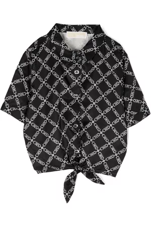 Michael Kors Bambina Camicie - Monogram-print shirt - Nero