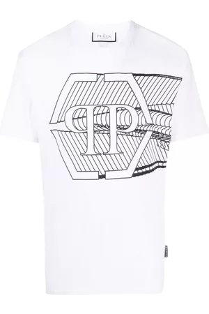 Philipp Plein Uomo T-shirt - Skull&Bones short-sleeved T-shirt - Bianco