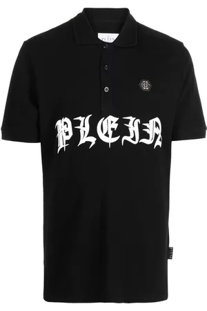 Philipp Plein Uomo Polo - Logo-print short-sleeved polo shirt - Nero