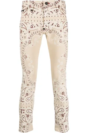 Philipp Plein Jeans skinny con stampa bandana
