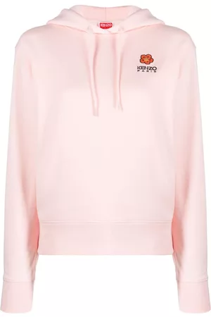 Kenzo Donna Felpe senza cappuccio - Boke Flower cotton-fleece hoodie - Rosa