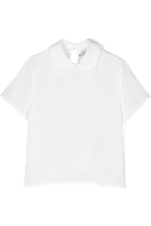 Simonetta T-shirt - T-shirt con dettaglio colletto - Bianco